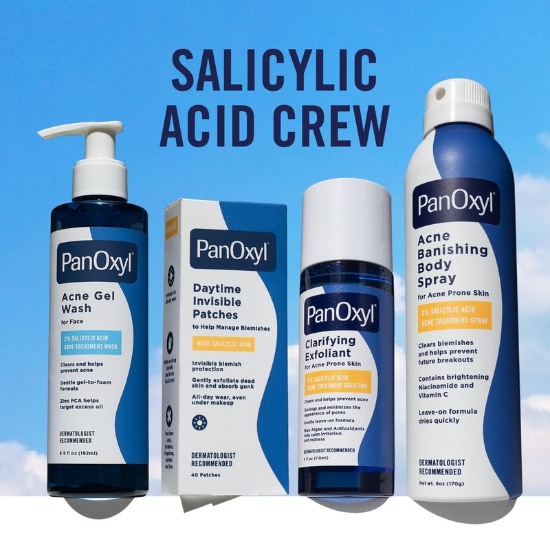 PanOxyl Acne Gel Wash, 2% Salicylic Acid, Moisturizes with Blue Algae and Aloe Vera, Mattifies with Zinc PCA, Nourishes Skin with Green Tea Extract and Betaine, with Allantoin, 6.5oz