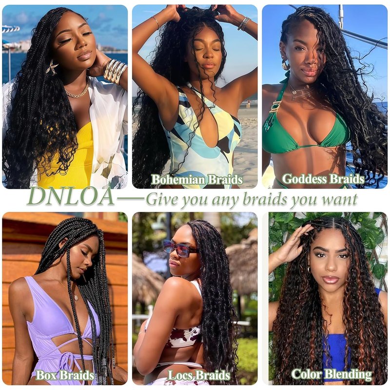Human Braiding Hair for Boho Braids, 14 Inch 100% 12A Deep Wave Boho Hair for Braiding 3 Bundles/Pack Bohemian Bulk Human hair No Weft Extensions for Braid with Curly Ends 110g Natural Black