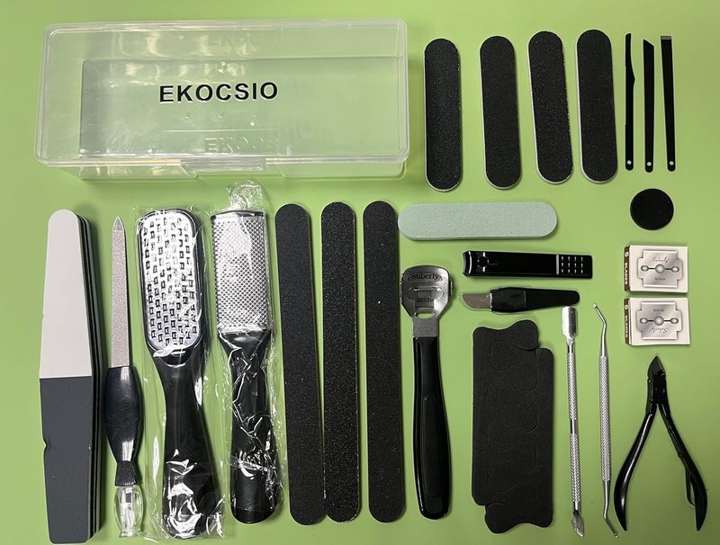 36 in 1 Pedicure Kit - Professional Foot Rasp & Dead Skin Remover for Home and Salon Use