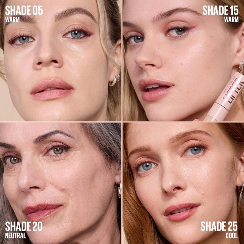 Maybelline Lifter Serum Concealer - Full Coverage Radiant Concealer with 2% Peptides & Caffeine | 20, 1 Count