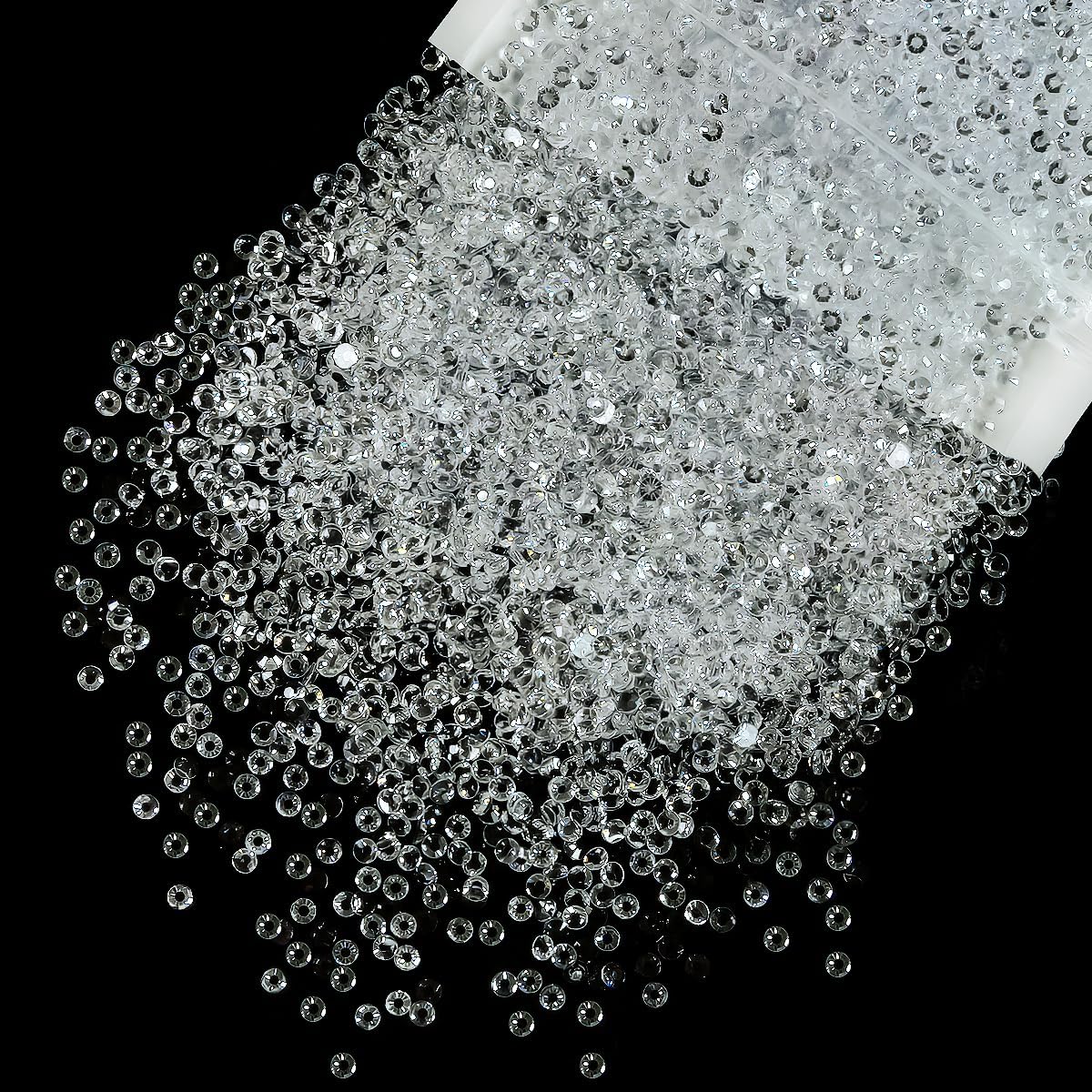 Transparent 3mm Resin Rhinestones - 5300PCS Flatback Bling Gems for Tumblers, Nails, Makeup & Crafts