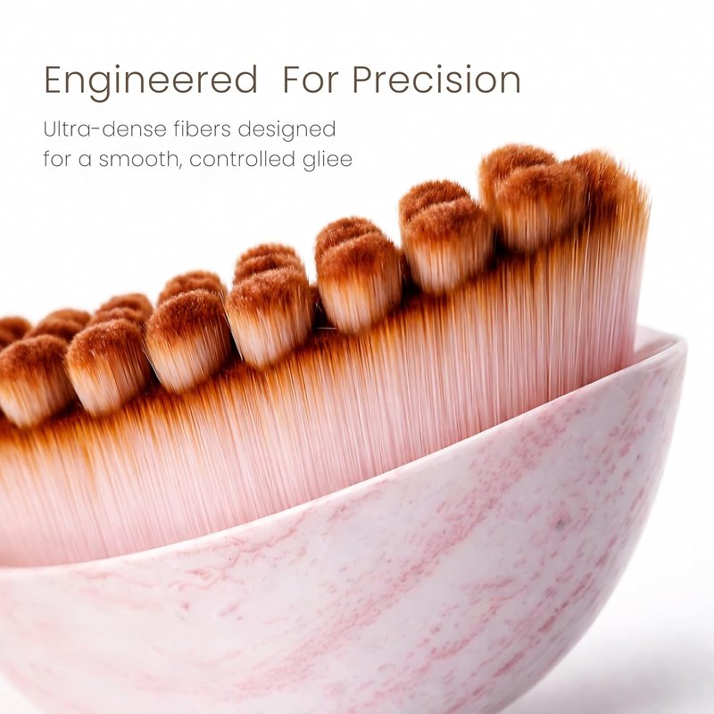 Lymphatic Contour Face Brush - Manual Drainage Massager for De-Puffing & Improved Skin Glow | Pink