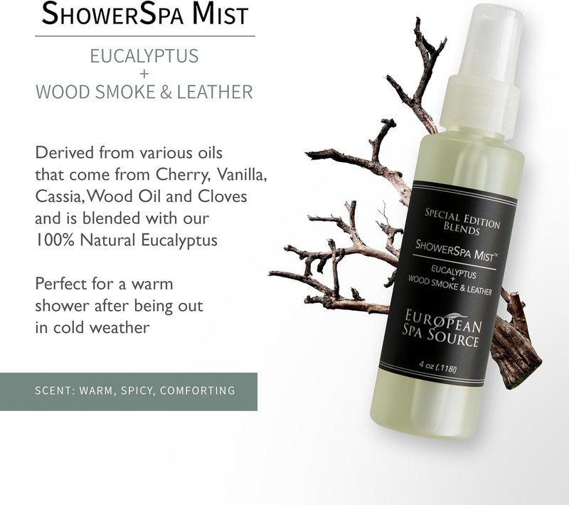 Eucalyptus Shower Spa Mist Spray - Aromatherapy for Sinus Congestion Relief | 4 fl oz