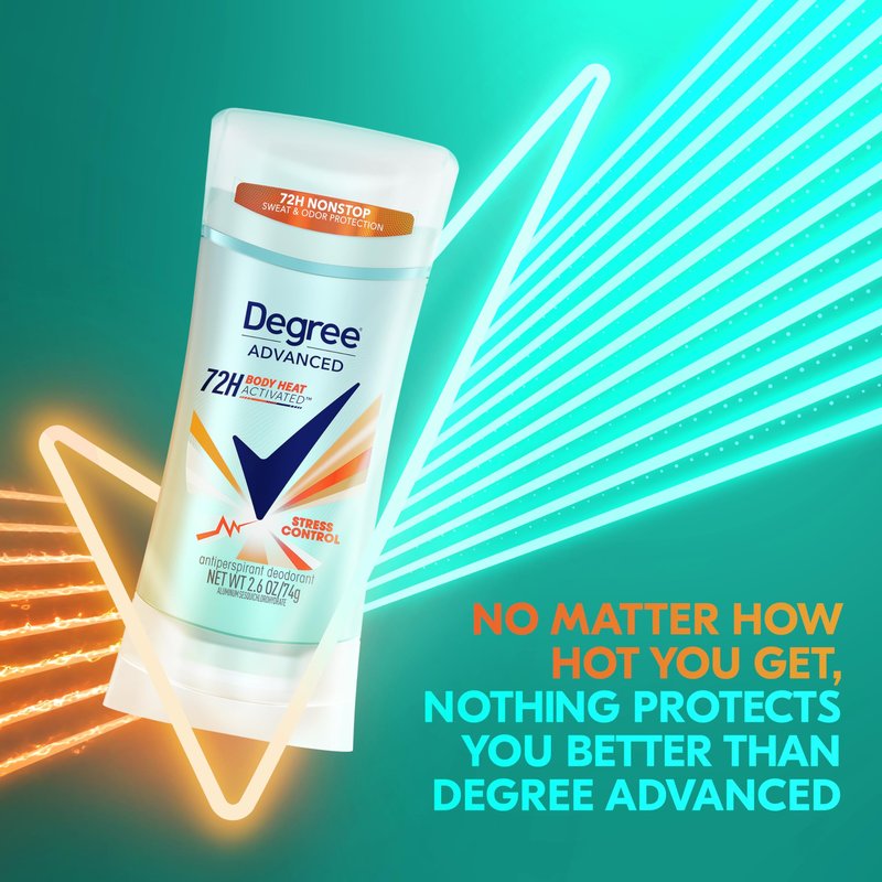 Degree Antiperspirant Deodorant Bundle with 72-Hour 2.6 oz Stress Control and Advanced Protection Sheer Powder