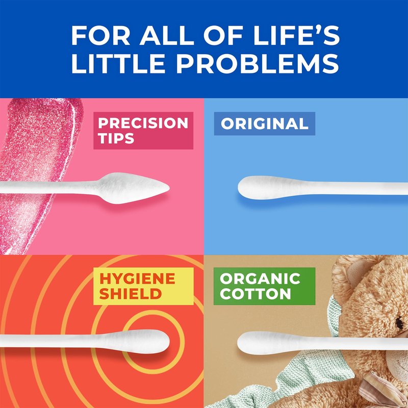 Q-tips Organic Cotton Swabs, Travel-Size 10-Pack – Household Essentials, Beauty & Personal Care, 30 Ct Ea