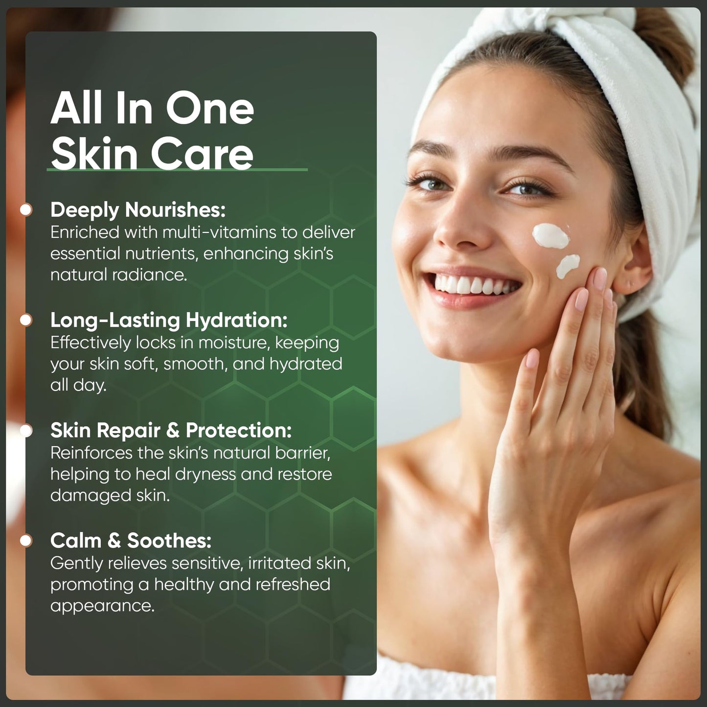 Three Bloosoms Organic Beef Tallow Balm for Face and Skin, 100% Natural Body Cream Moisturizing, Nurishing and Long Lasting, Anti-Wrinkle, Improves Skin Softness