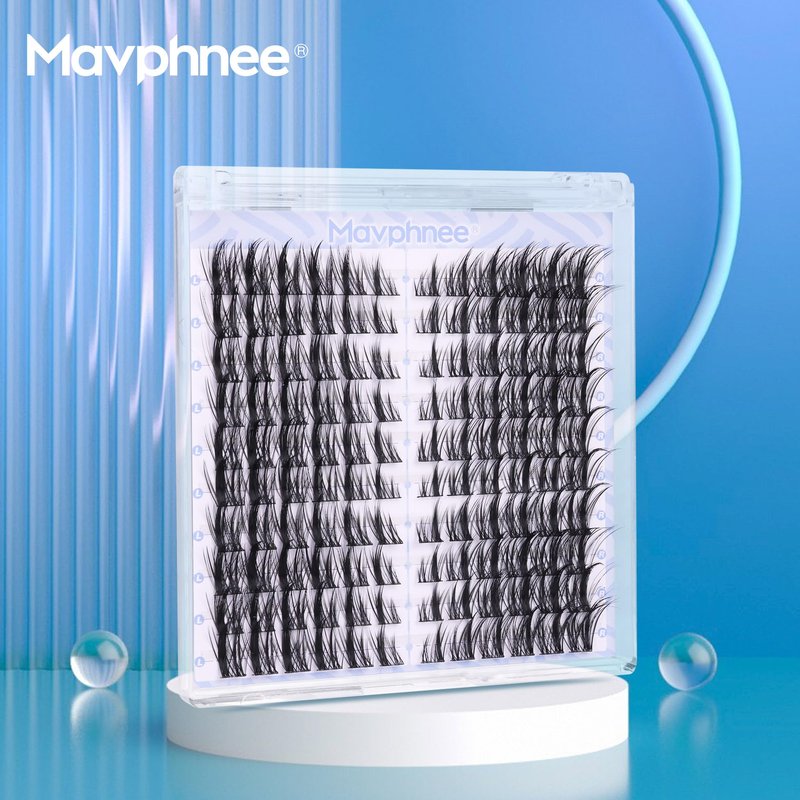 Manga Lash Clusters Spiky Cluster Eyelash Extensions Cat Eye Anime Individual Lashes Natural Lash Extension Clusters Wispy Eyelash Clusters 120 Pcs CD-Curly Cluster Lashes by Mavphnee