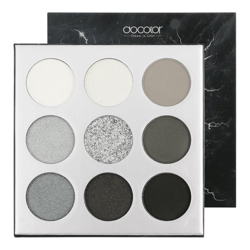 Docolor Eyeshadow Palette - 9 Highly Pigmented Colors | Blendable Mattes & Shimmers for Long-Lasting Makeup