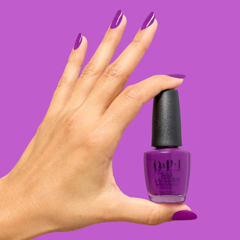 OPI Nail Lacquer Ultra Violet Daze | Semi-Sheer Bright Warm Orchid Purple Crème Chip Resistant Nail Polish | Trip to the Brite Side | Summer 2026 Collection