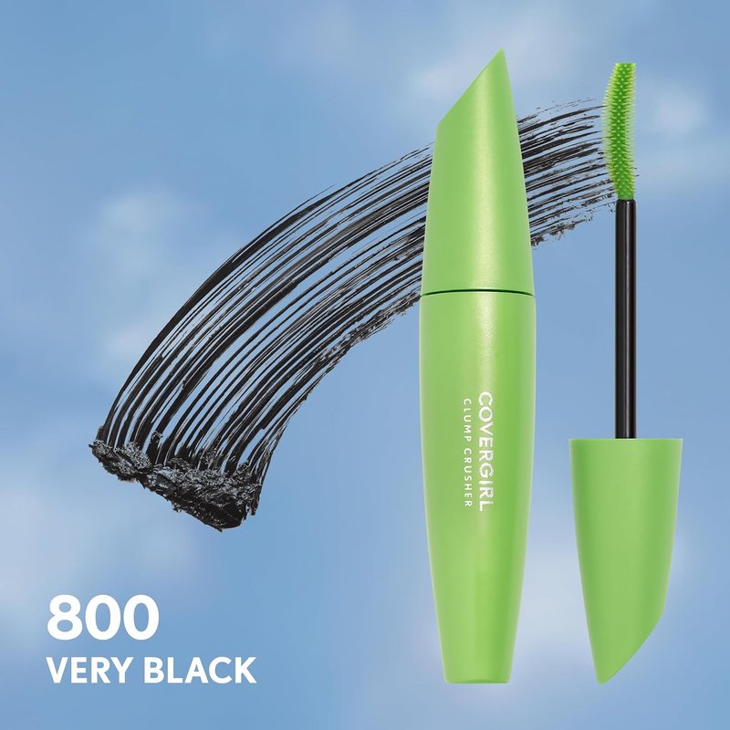 COVERGIRL Clump Crusher Mascara - 20X Volume, Double-Sided Brush, Long-Lasting | 800 Very Black
