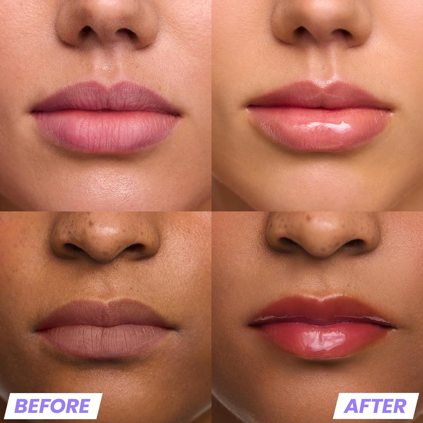 Wonderskin Lip Gloss - Hydrating Clear Glitter Lip Gloss for High Shine Finish | 0.15 oz