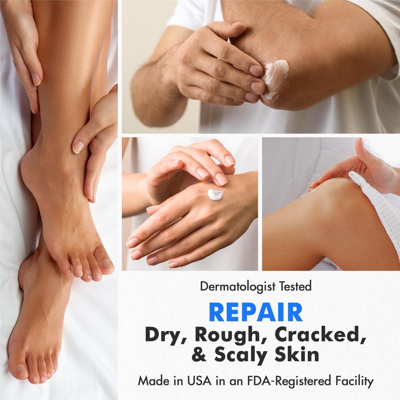 Ebanel Urea Cream 40% plus Salicylic Acid 2%, Foot Cream for Dry Cracked Heels Feet Knees Elbows Hands, Foot Dead Skin Cuticle Callus Remover Toenail Softener, Keratolytic Skin Barrier Repair Cream