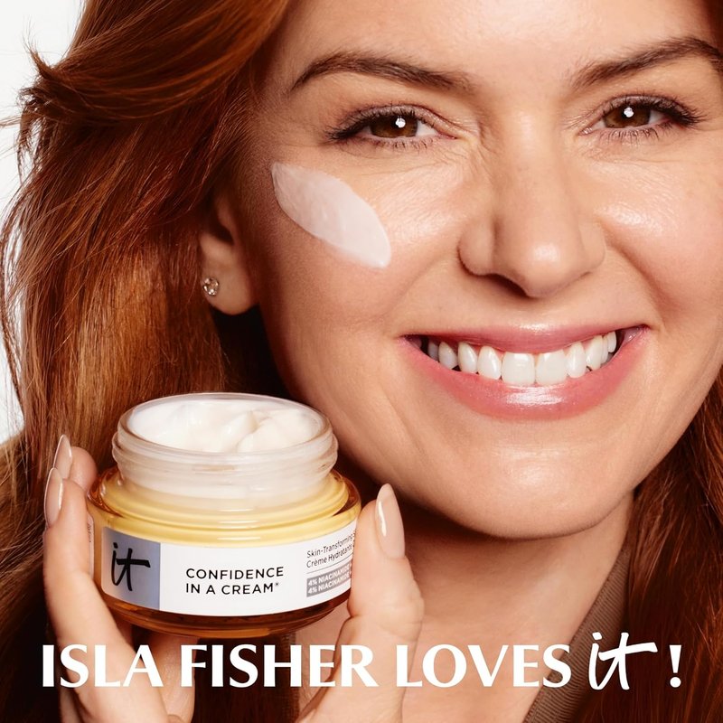 IT Cosmetics Confidence in a Cream | Hydrating Anti-Aging Face Moisturizer for All Skin Types - 48H Hydration & Skin Barrier Repair