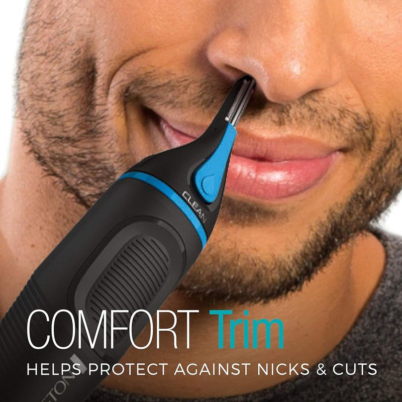 Remington Nose, Ear & Eyebrow Trimmer - Dual Edge Precision Blades, Waterproof Groomer & Easy-Clean System