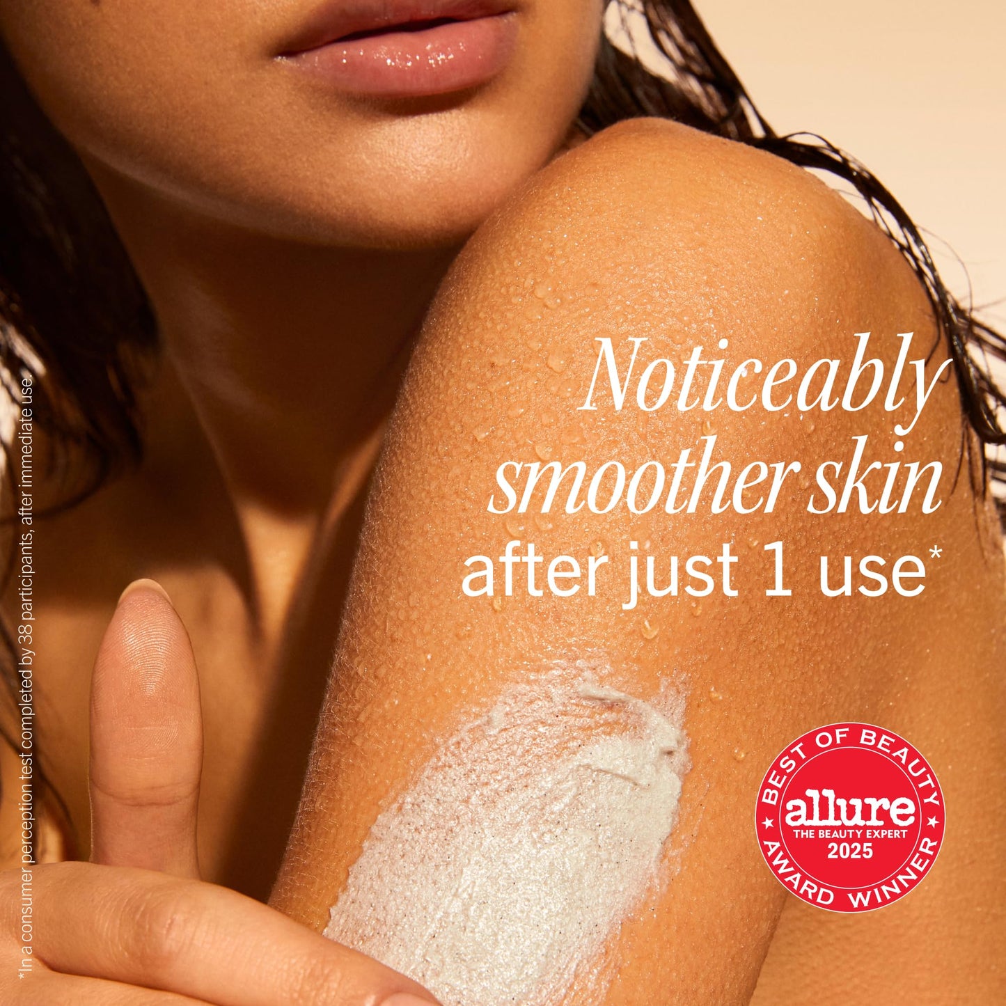 First Aid Beauty KP Bump Eraser Body Scrub with 10% AHA - Dermatologist-Tested Keratosis Pilaris Exfoliator - Support for Rough Bumps & Uneven Skin Texture - Sensitive Skin - 2 oz, Fresh Peach