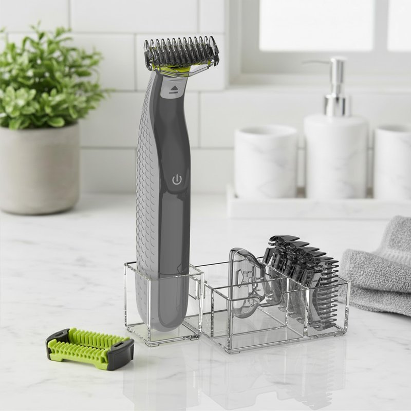 KIONCARE Guards Kit Plus for Philips Norelco OneBlade, with 1–6mm Guide Combs (6 Sizes), Replacement Body Comb, Protective Cap and Organizer Stand