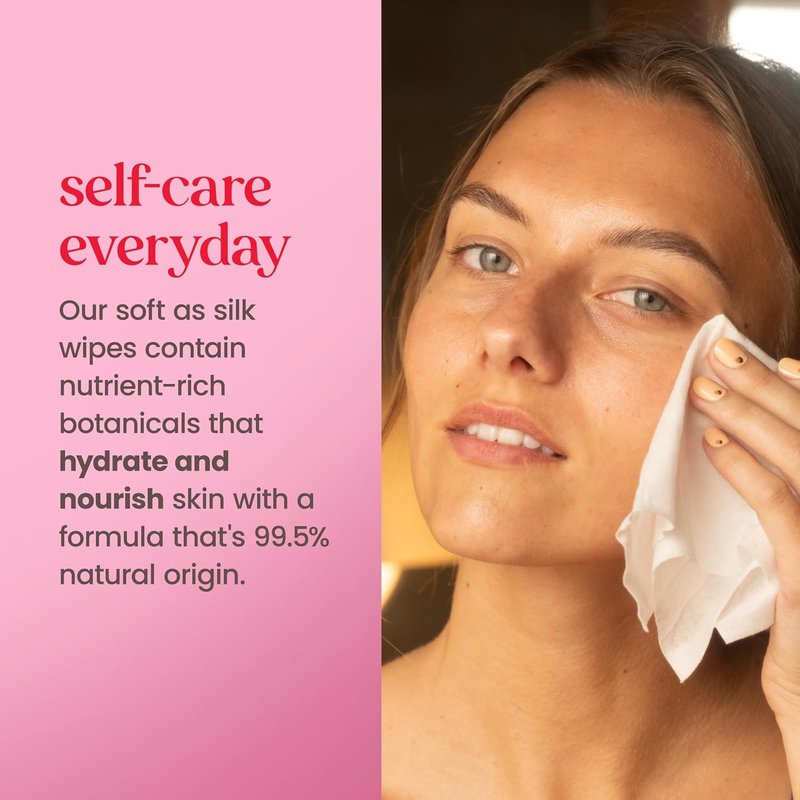 Burt's Bees Micellar Rose Water Facial Towelettes - 100% Plant-Based Cloth, 30 Ct | Hydrating Makeup Remover for All Skin Types