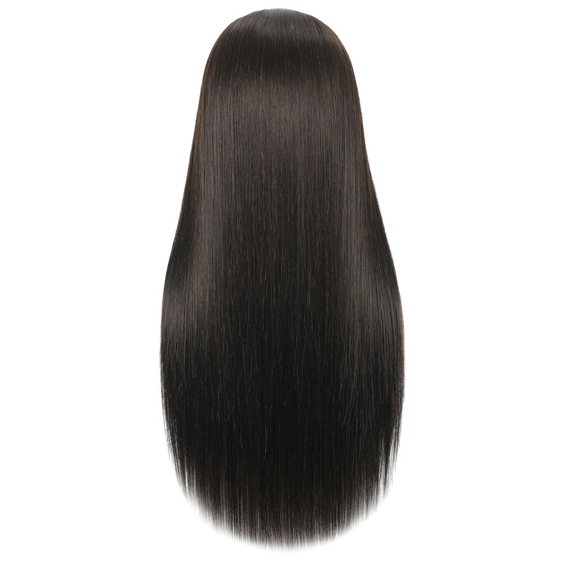 LECIPO 30 inches Brown 80% Human Hair Mannequin Head with Stand for Practice Manikin Doll Style Head Braiding Styling Updos Curling Cutting Cosmetology Barber Training Display