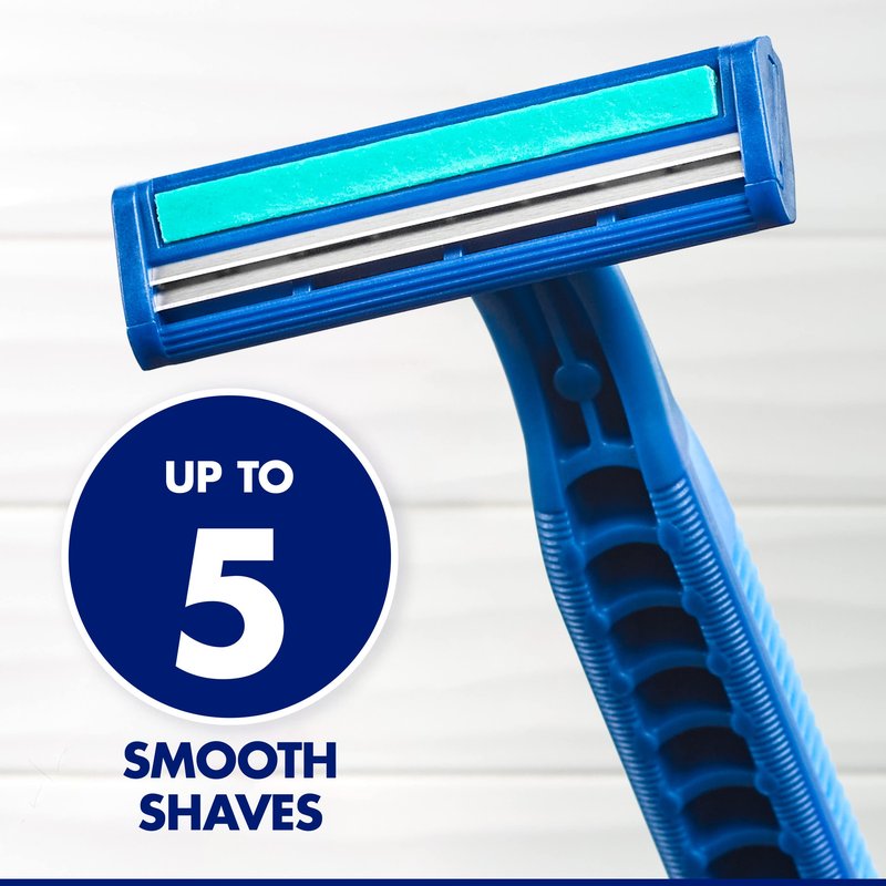 Gillette Sensor2 Plus Fixed Men's Disposable Razor, 10 Count (Pack of 3) Blue