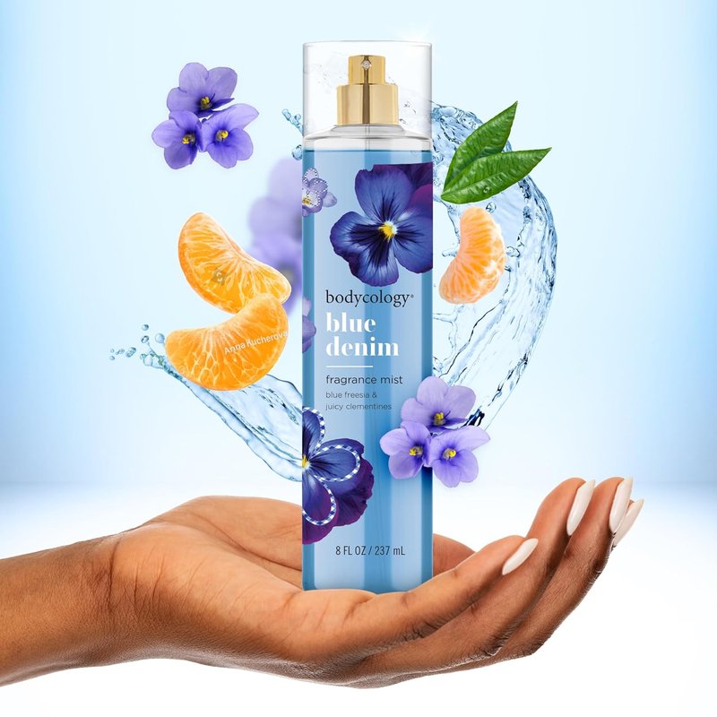 Long-Lasting Fragrance Body Mist - Blue Denim Scent, 8 fl oz | Pack of 2