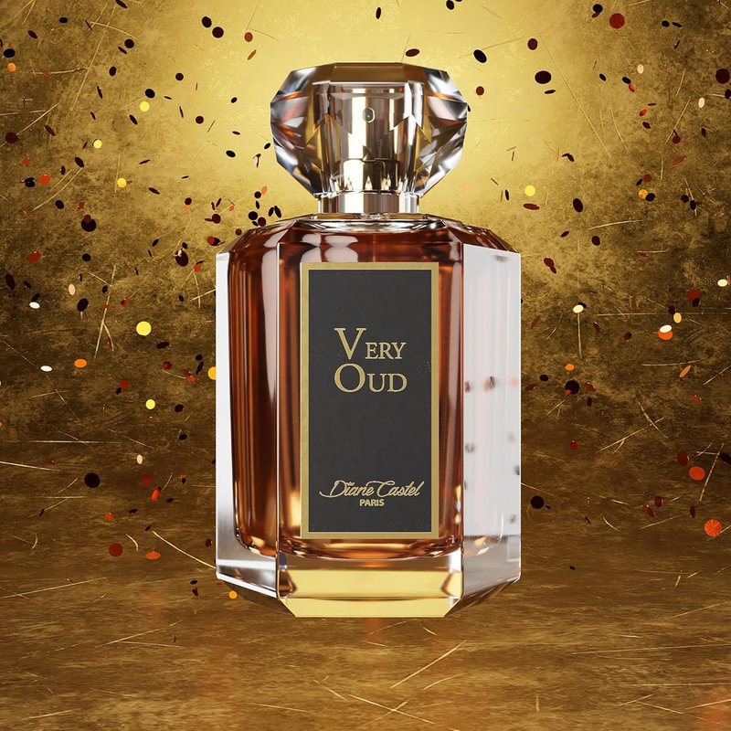 Diane Castel Very Oud Gift Set - Woody Amber Fragrance & Body Lotion for Women - 3 Pc Set