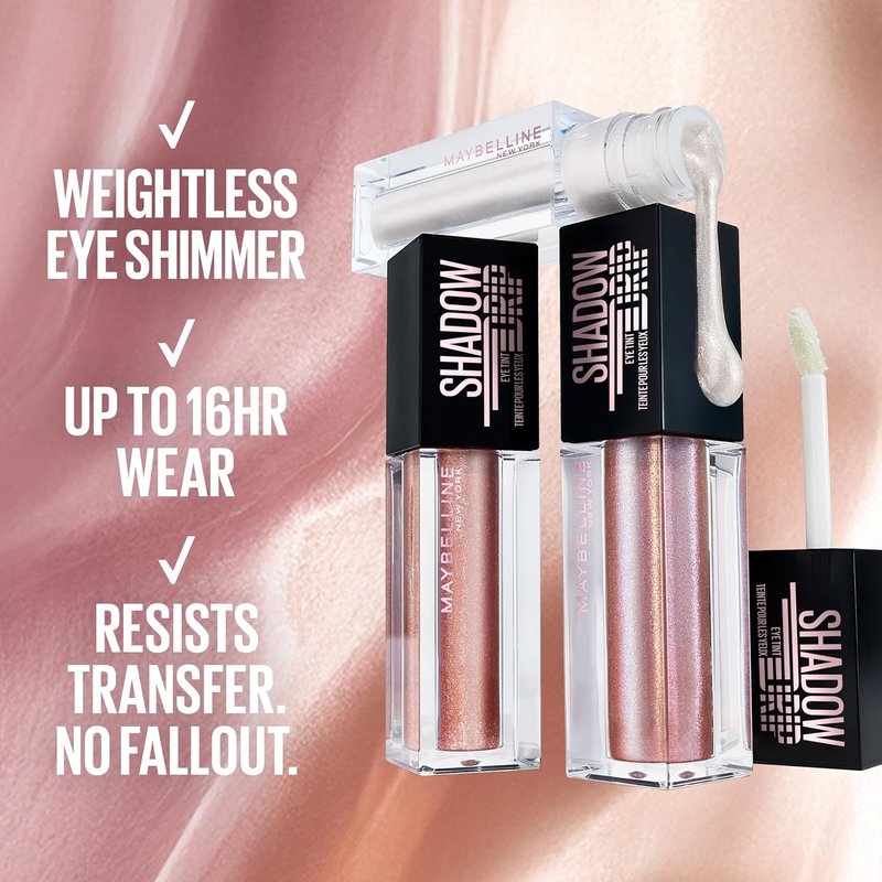 MAYBELLINE Shadow Drip Eye Tint - High-Impact Liquid Eyeshadow in Amethyst Drip | 16HR Lightweight Shimmer