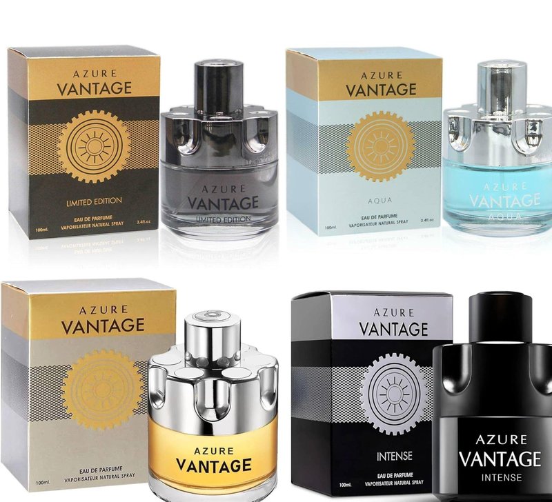 AMOUVOA Men’s Cologne Gift Set (4 Pack) – Long Lasting Fragrance Collection for Men, Vanilla Bourbon, Leather, Amber & Fresh Floral – Luxury Perfume Sampler Set for Gifts, Travel Size Cologne for Him
