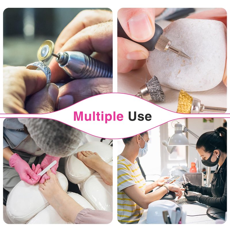 Rechargeable Nail Dust Collector, Cordless Dust Collector Nail Tech, 10 Levels Speed Low Noise & Strong Suction Nail Fan Dust Collector, Nail Vacuum Duster Professional Dust Collector for Salon, Home