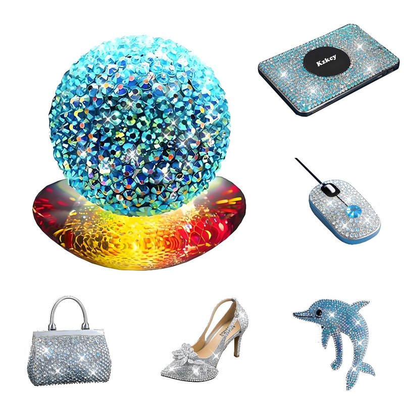 Flatback Rhinestones For Bedazzling Crafting Nails SS10 3mm 4000 Pieces Transparent Resin Rhinestone Round Gems for DIY Bags Clothes Shoes Nail Art Glitter Stone Peacock Blue