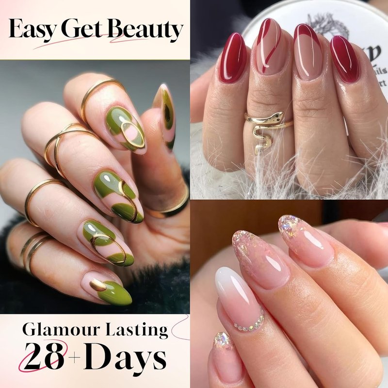 Almond Gel Nail Tips - 504PCS Extra Short Pre-Etched Acrylic | DIY Salon Quality Half Cover for Home Extensions