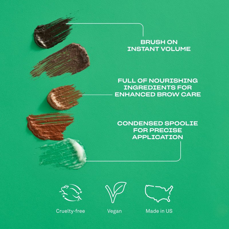 Babe Original Volumizing Eyebrow Filler For Thicker Brows - Tinted Brow Gel with Peptides & Biotin, Smudge Resistant Brow Mascara, Clear