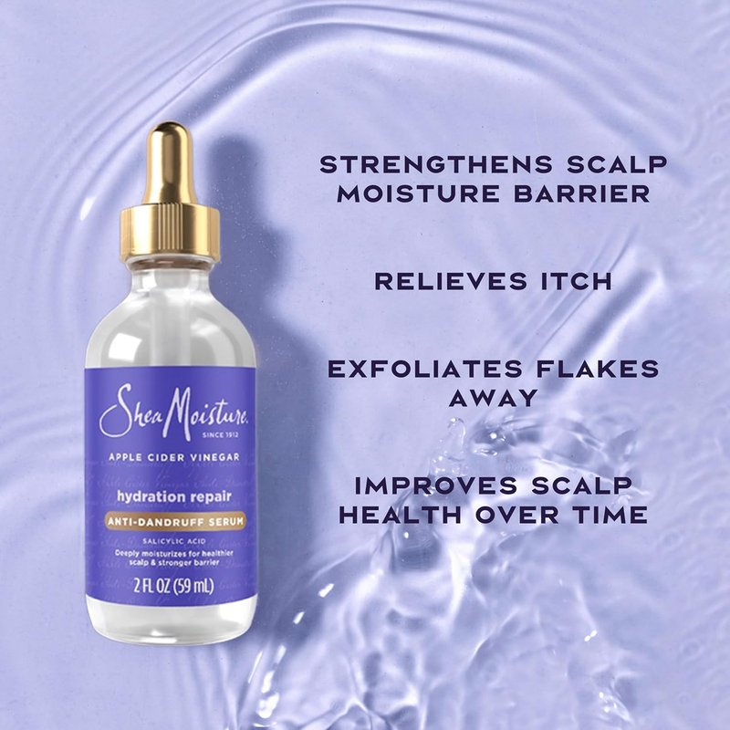 SheaMoisture Dandruff Treatment - Scalp Repair Serum with Salicylic Acid | Deep Hydration & Flake Reduction, 2 fl oz