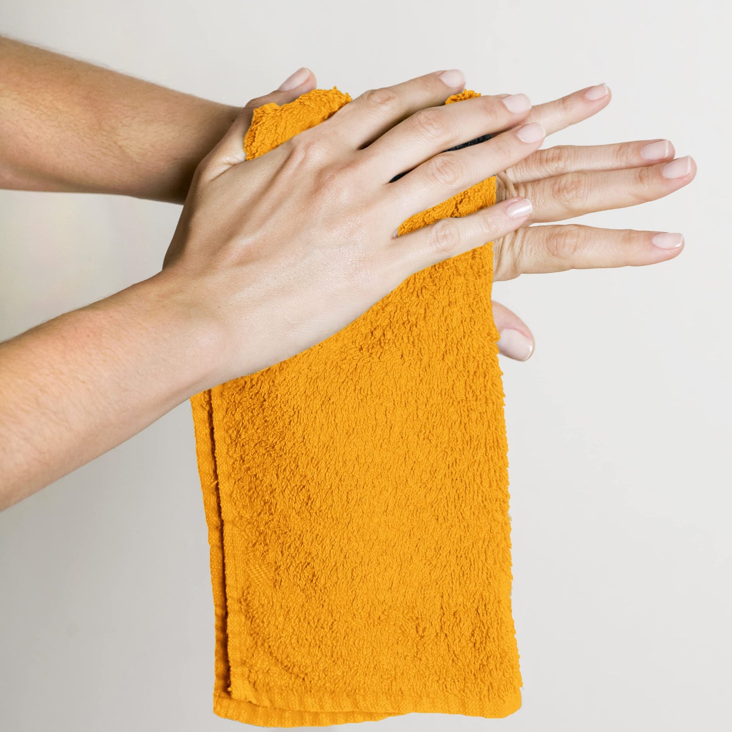 Utopia Towels 12 Pack Cotton Washcloths Set, 100% Ring Spun Cotton, Premium Flannel Face Cloths, Highly Absorbent and Soft Feel Fingertip Towels, Electric Blue, Hunter Green, Red, Mustard