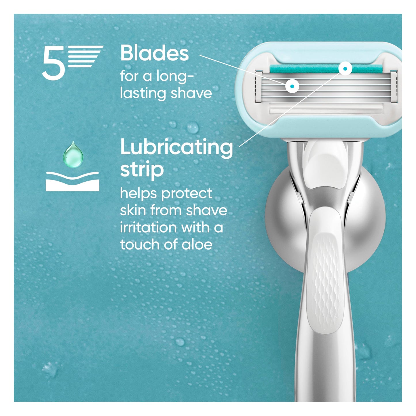 Venus Deluxe Smooth Sensitive Women's Razor Blade Refills, 4 Count, Holiday Gifts for Women