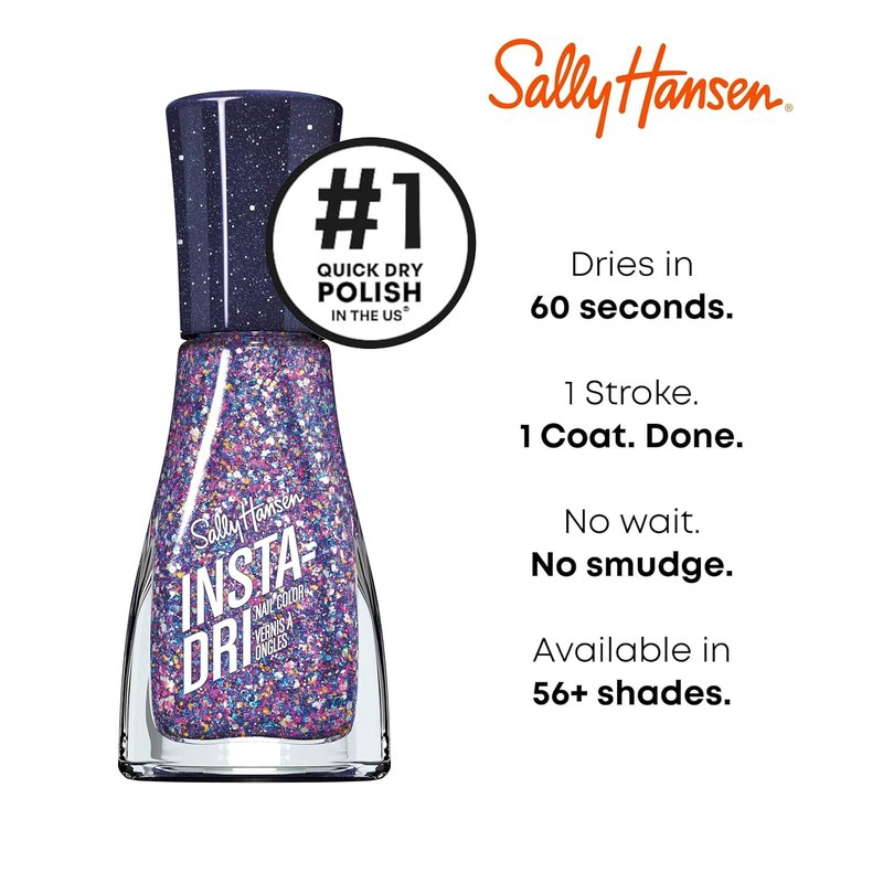 Sally Hansen Insta-Dri® Nail Polish - Grape Shifter, Quick Dry, Long-Lasting, Streak-Free Shine