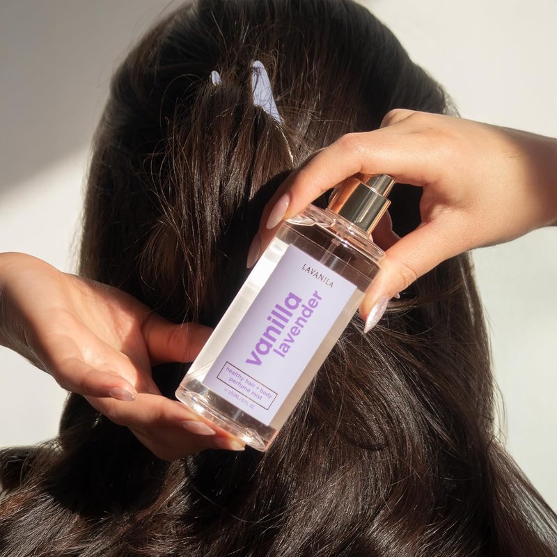Lavanila Vanilla Lavender Hair & Body Mist - Calming 5 Oz Spray | Lightweight Fragrance for Women