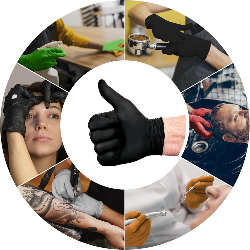 L3 Nitrile Gloves - Heavy Duty Disposable, Latex-Free, Snug Fit - Box of 100 Count