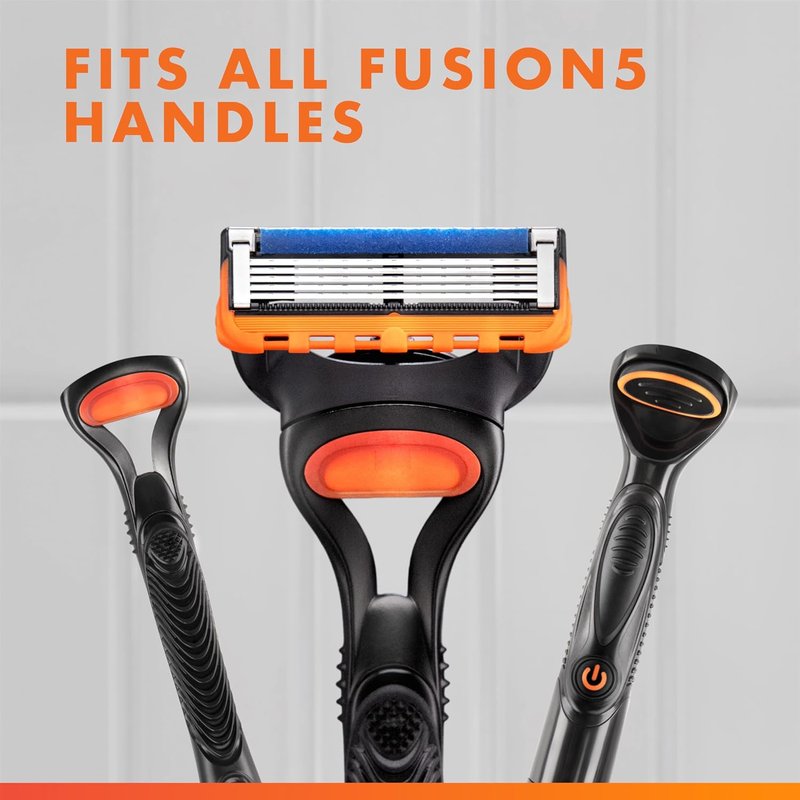 Gillette Fusion5 Power Razor Refills - 5-Blade System with Precision Trimmer, 6 Count