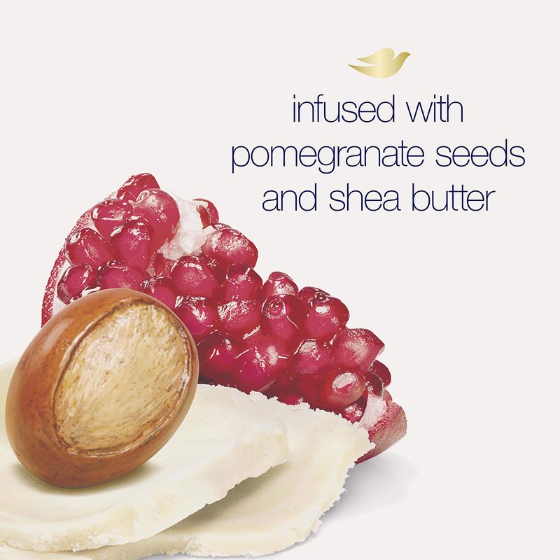 Dove Exfoliating Body Polish Scrub For Silky, Soft Skin Pomegranate & Shea Butter Body Scrub Exfoliates and Provides Lasting Nourishment 10.5 oz