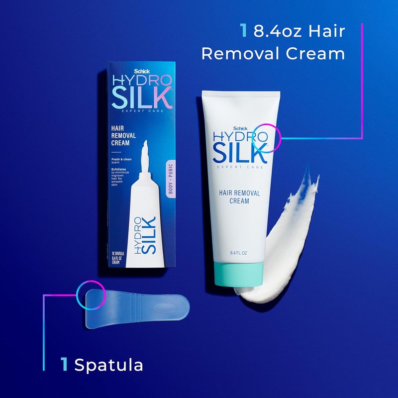 Schick Hydro Silk Depilatory Cream - Smooth Skin for Body & Bikini Area | 6 oz