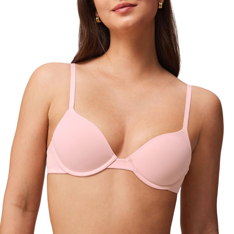 Halobliss Lift Up Underwire Bras for Women Small Breasted Padded T-Shirt Bras with Support 32AAA-38B Blush Pink 34B