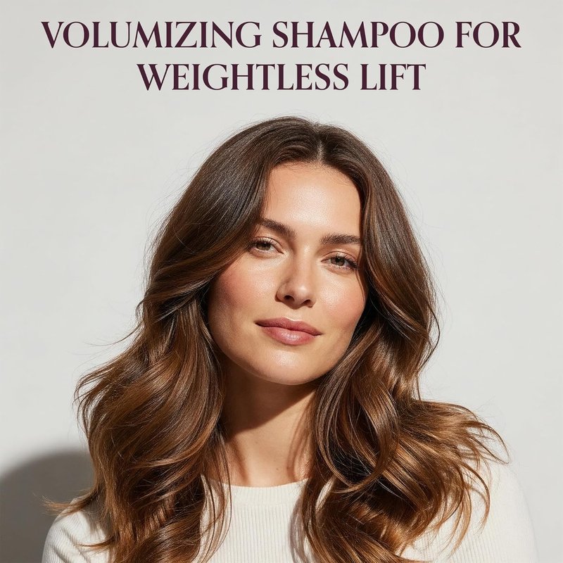 hOURS High Noon Volumizing Shampoo for Fine & Thin Hair - Weightless Sulfate-Free Cleanser with Pea Protein & Arginine - Boosts Fullness, Strength & Body - Color-Safe Formula for Lifted Hair 8oz