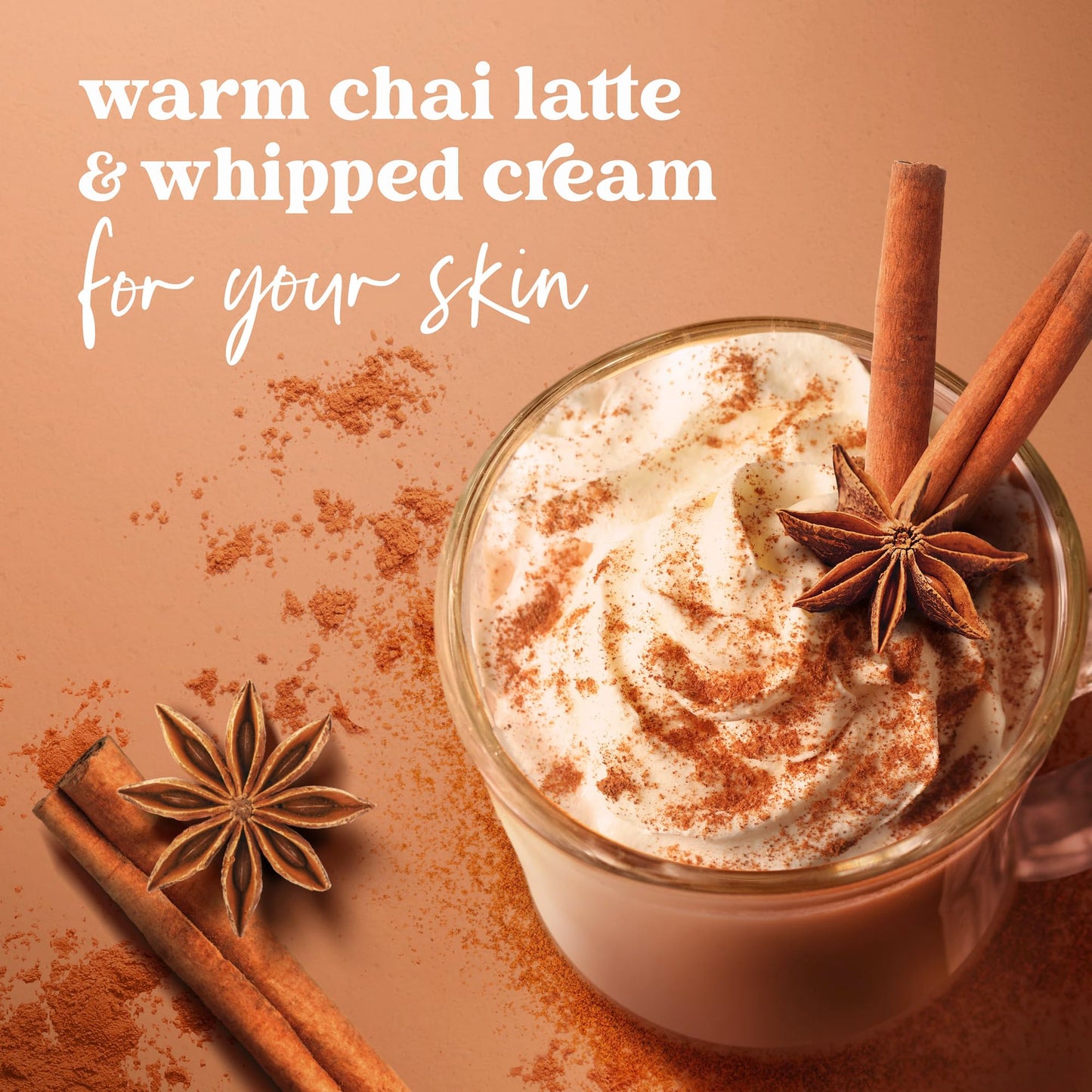 Dove Limited Edition Holiday Treats Body Scrub Spicy Chia Latte for Deep Nourishment 15 oz