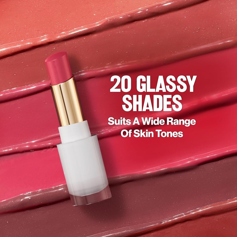 Revlon Super Lustrous Glass Shine Balm - Hydrating Tinted Lip Balm with Hyaluronic Acid | 004 Nude Illuminator, 0.11 oz