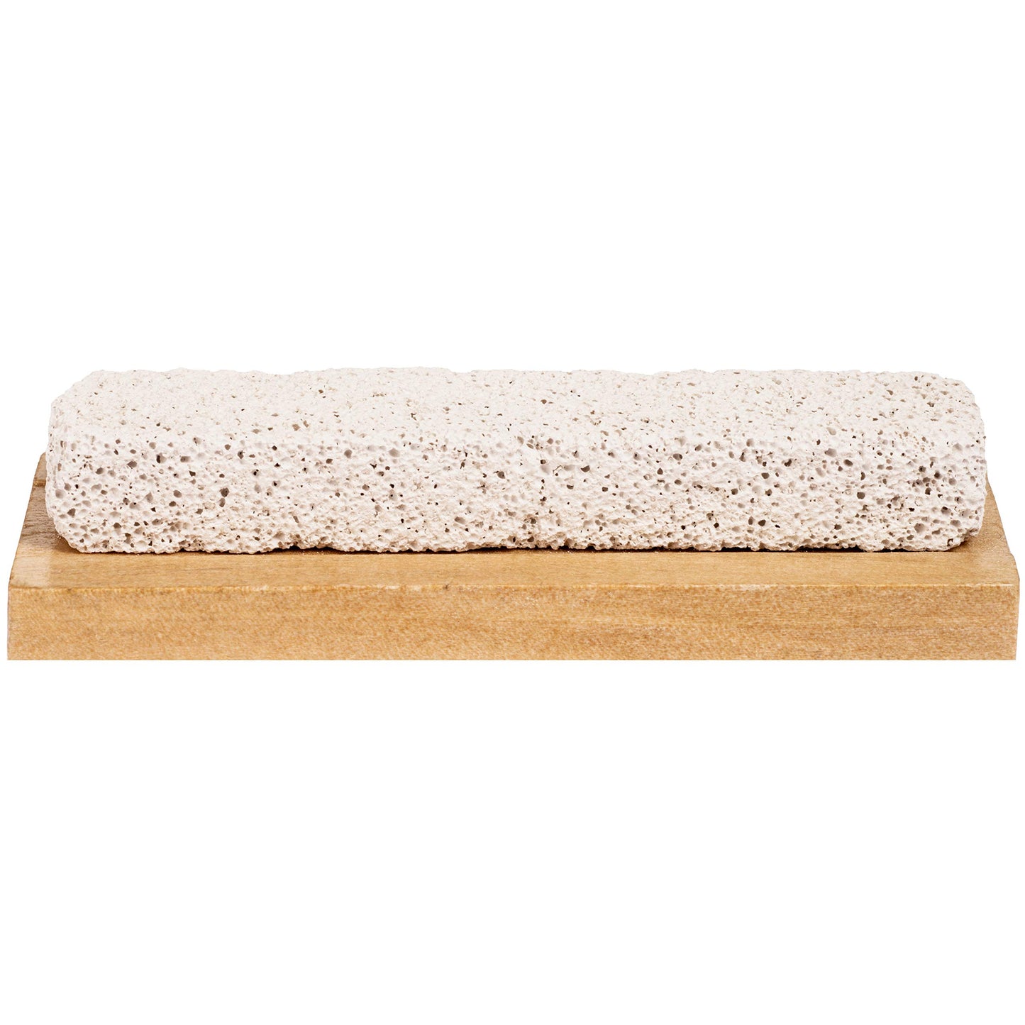 Hand & Foot Brush with Pumice Stone - Natural Bristle Dry Body Exfoliator & Scrubber For Calluses and Dead Skin on Feet, Heels, and Hands - Wooden Handle - Men & Women