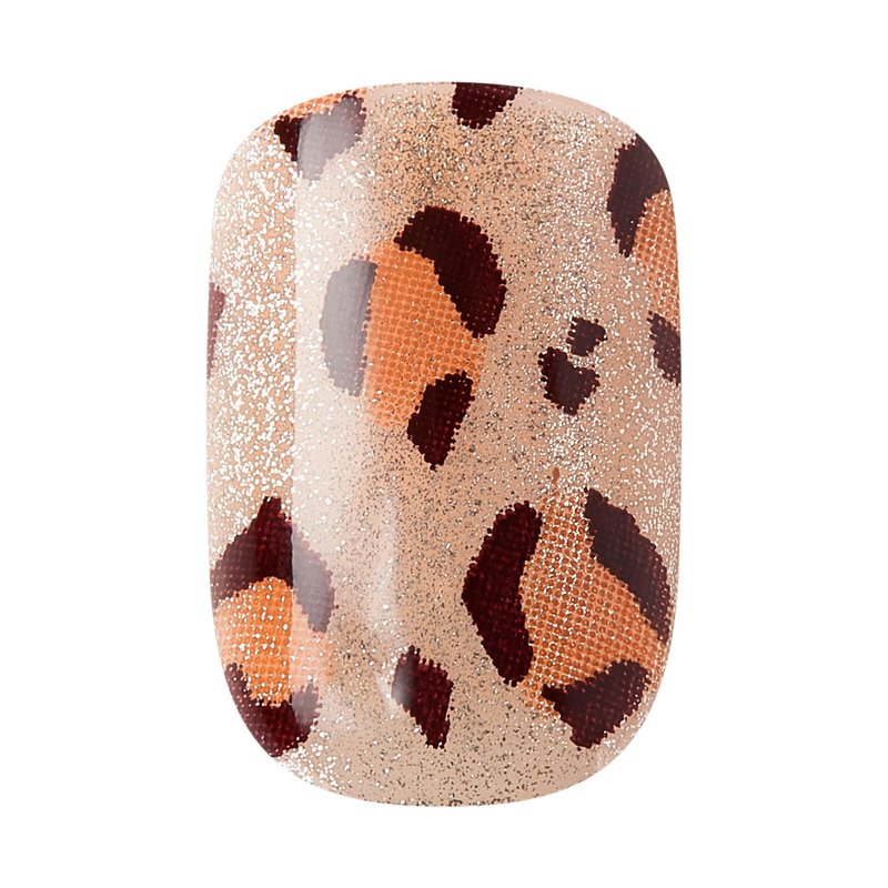Kiss Impress No Glue Mani Press On Nails, Design, 'Romantique', Black, Short Size, Squoval Shape, Includes 30 Nails, Prep Pad, Instructions Sheet, 1 Manicure Stick, 1 Mini File