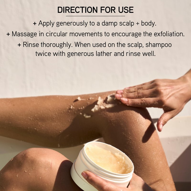 ILES FORMULA Scalp + Body Exfoliant – Luxury Scalp Scrub & Exfoliating Body Scrub – Gentle, Rejuvenating Exfoliating Scrub to Remove Buildup & Smooth Skin with Vitamin E & Kiwi Extract - Residue Free