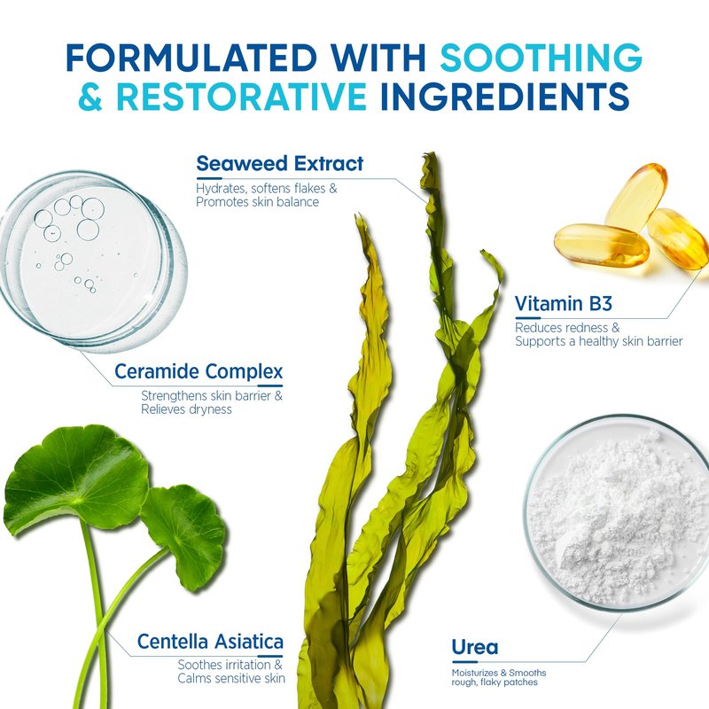 Roycederm Seborrheic & Psoriasis Calming Serum: Clinically Inspired Care for Itch, Dryness, Redness & Flaking - Seborrheic Dermatitis & Psoriasis Scalp Treatment Suitable for Scalp, Face & Body