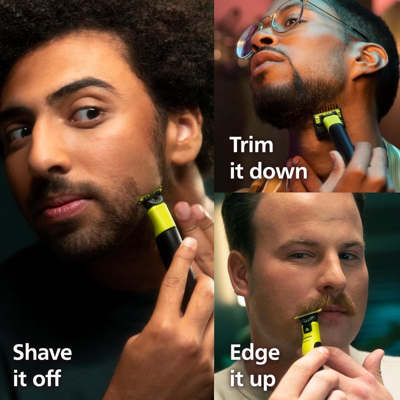Philips Norelco OneBlade 360 - Hybrid Electric Beard Trimmer & Shaver with 5-in-1 Adjustable Comb | Model QP4530/90