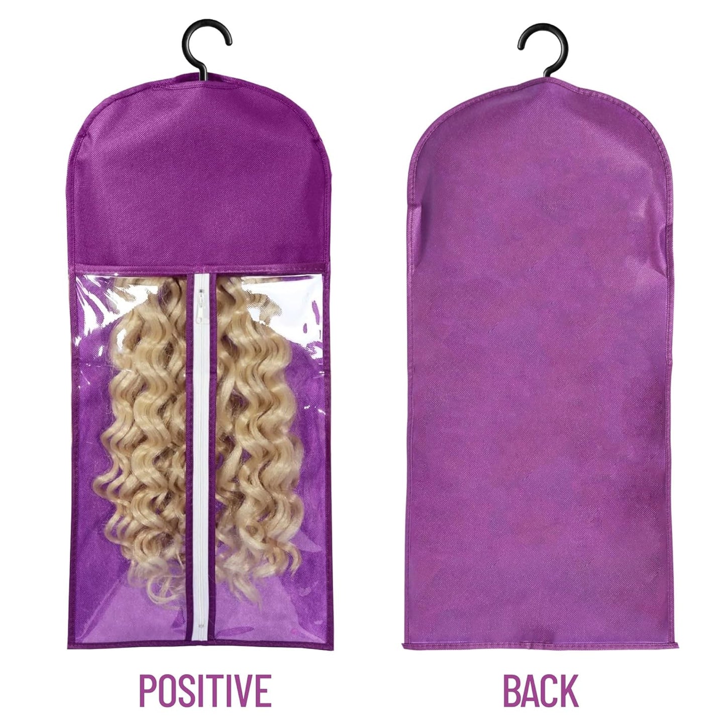Wig Storage Bag - Dust-Proof Hanger for Multiple Wigs & Hair Extensions | Durable & Convenient Design